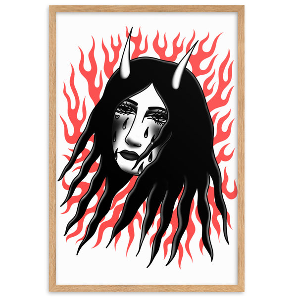 THE DEVIL INSIDE Framed Art Print