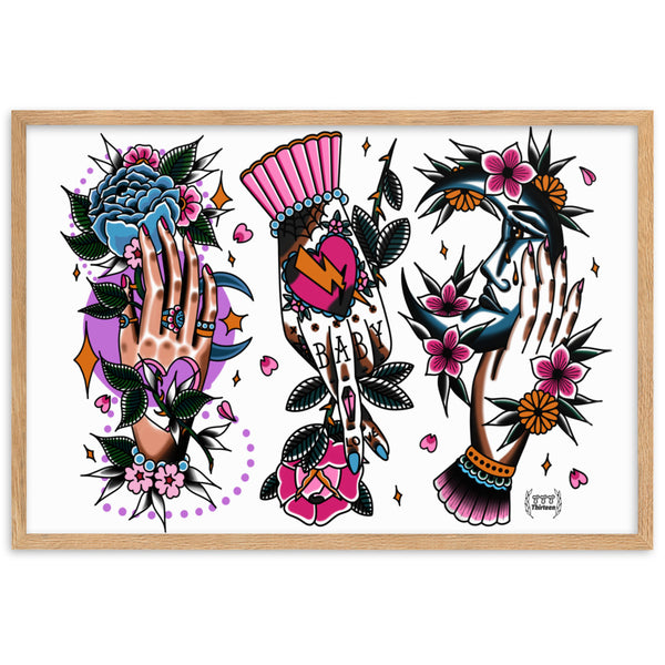 HANDS Framed Art Print