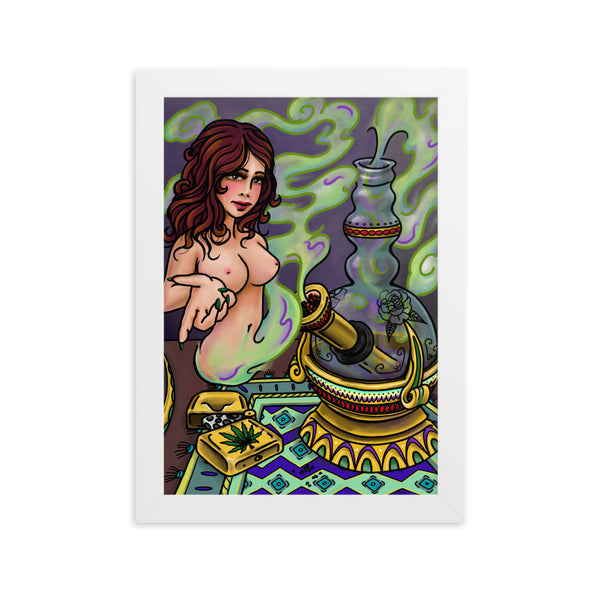 WEED GENIE Framed Art Print