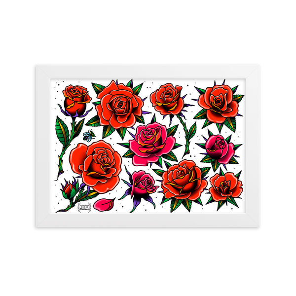 ROSES Framed Art Print