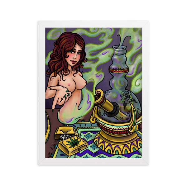 WEED GENIE Framed Art Print