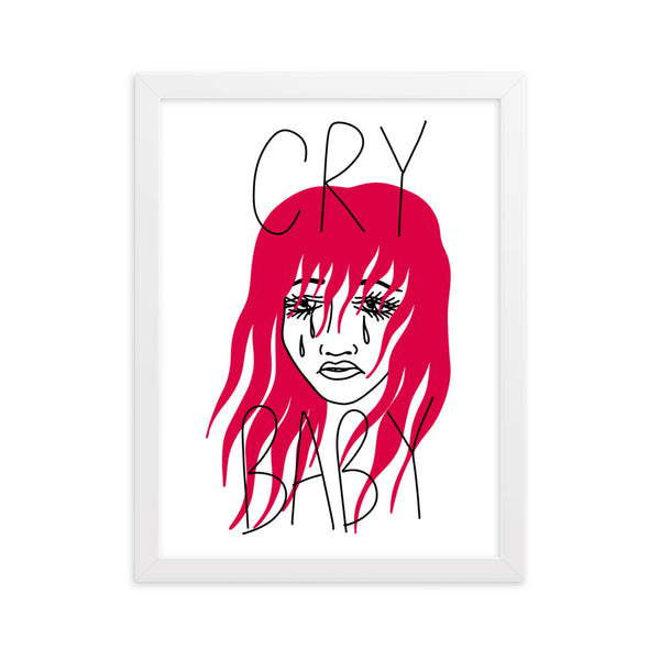 CRY BABY Framed Art Print