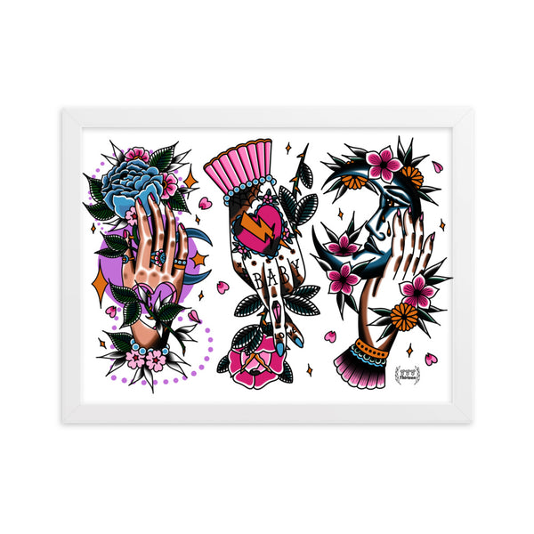 HANDS Framed Art Print