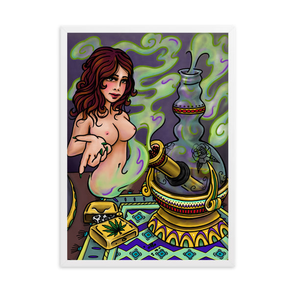 WEED GENIE Framed Art Print