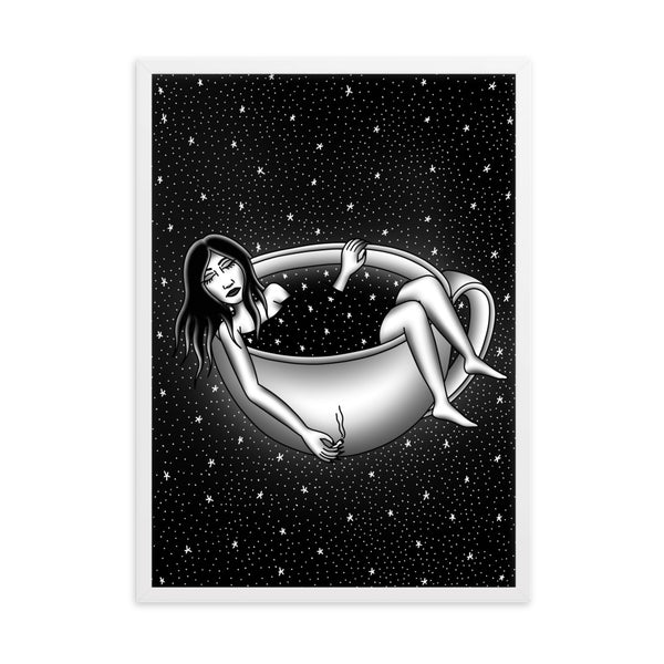 CAFFEINATED DREAMS Framed Art Print