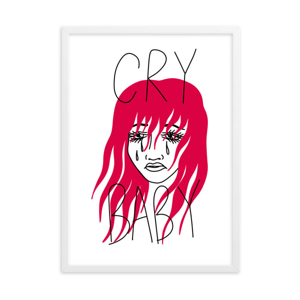 CRY BABY Framed Art Print