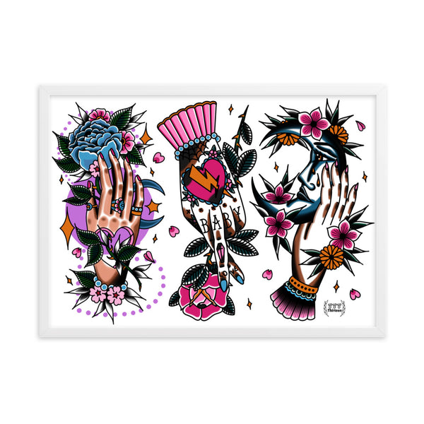 HANDS Framed Art Print