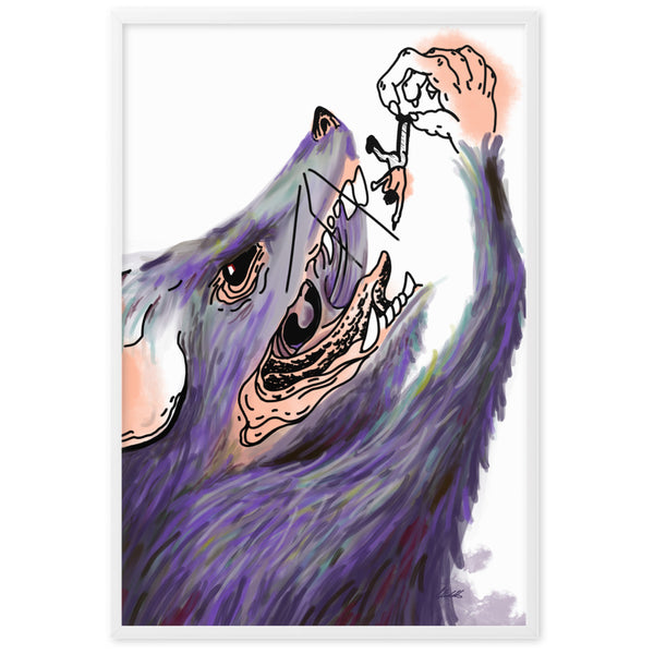 RAT & MAN Framed Art Print