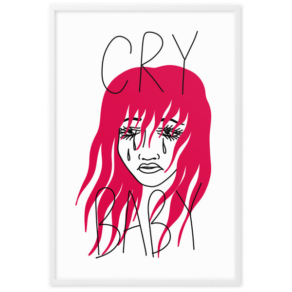 CRY BABY Framed Art Print