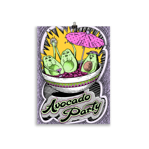 AVOCADO PARTY Art Print