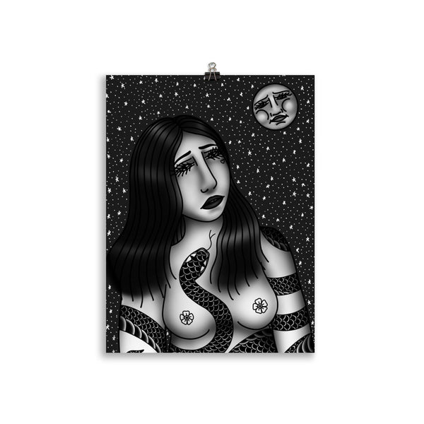 CONVERSATIONS WITH THE MOON Art Print