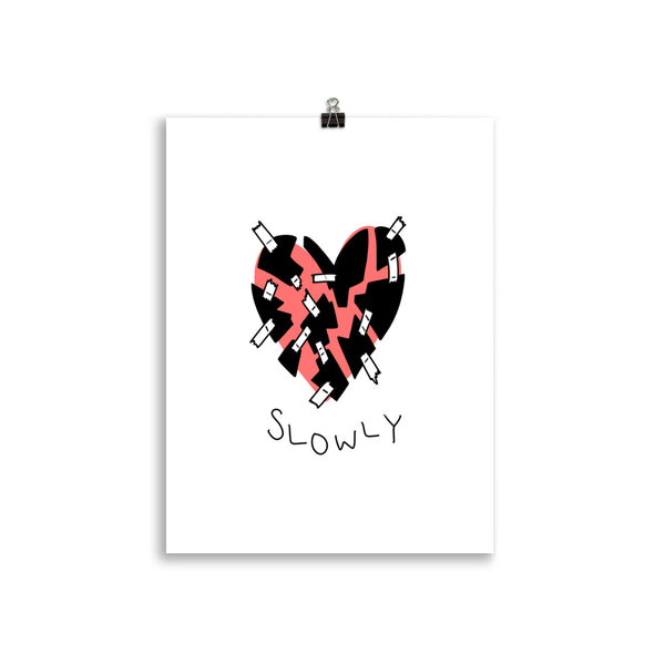 SLOWLY Art Print