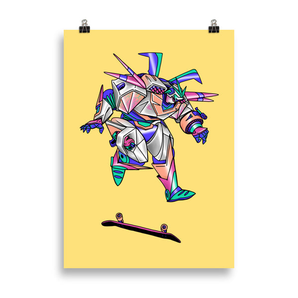 ROBOT SKATER Art Print