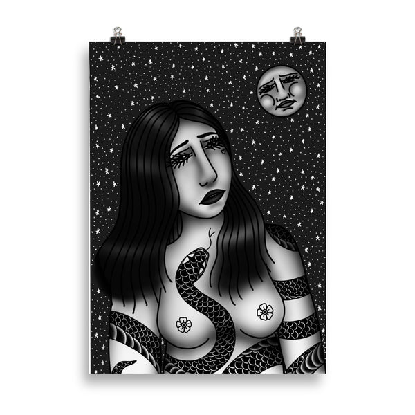 CONVERSATIONS WITH THE MOON Art Print