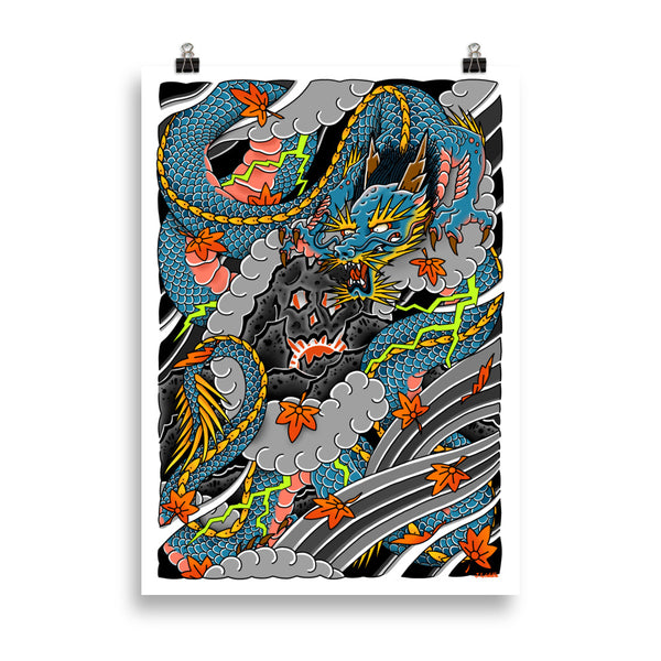 DRAGON SKULL Art Print