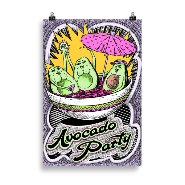 AVOCADO PARTY Art Print