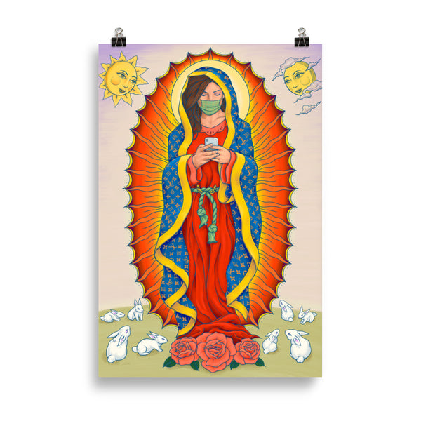 NEO LADY GUADALUPE  Art Print