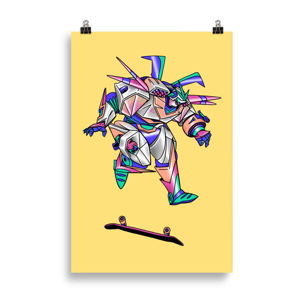 ROBOT SKATER Art Print