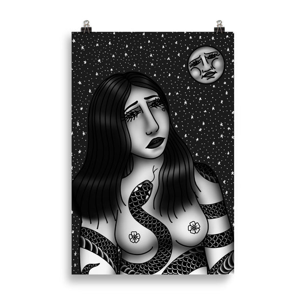 CONVERSATIONS WITH THE MOON Art Print