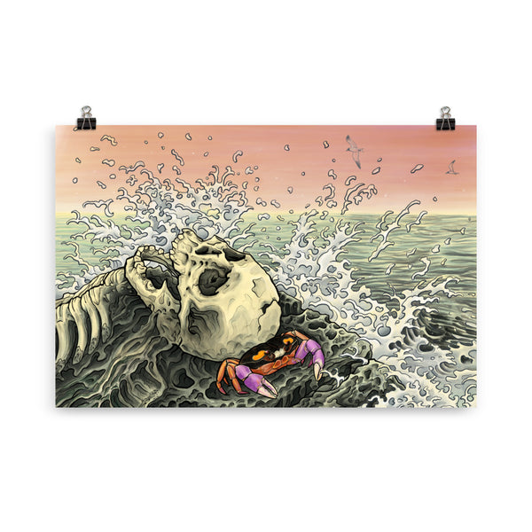 LOST AT SEA Art Print