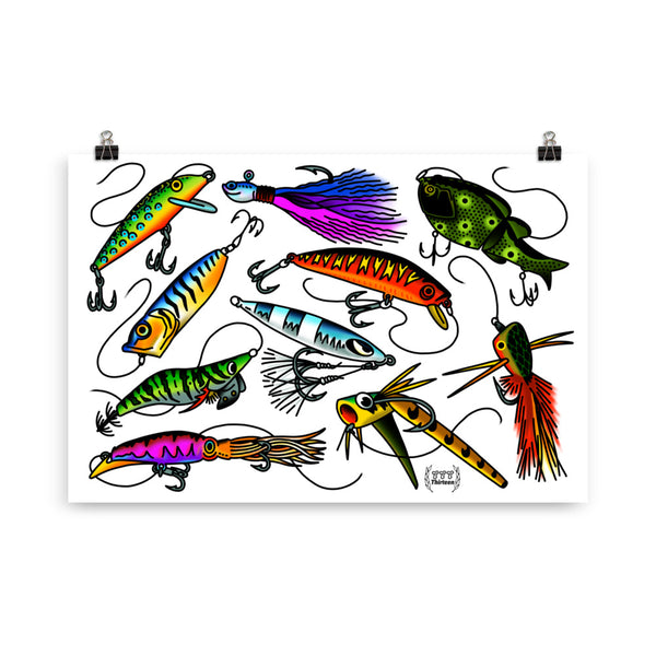 LURES Art Print