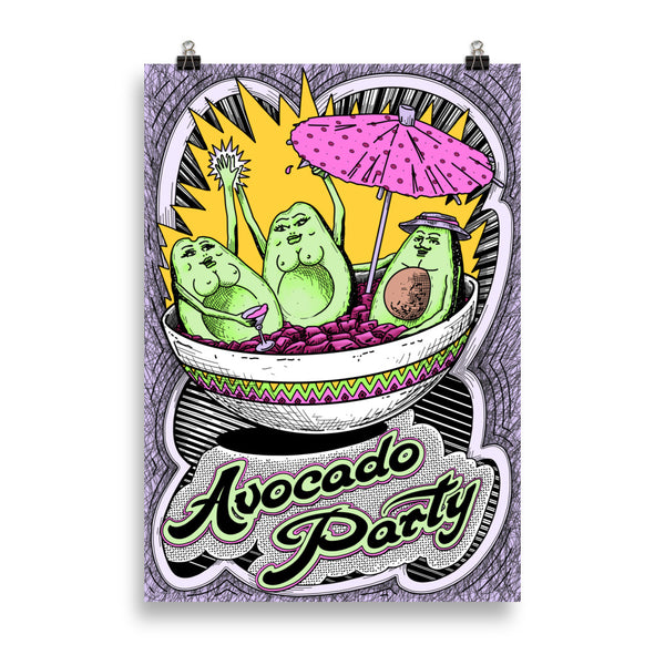 AVOCADO PARTY Art Print