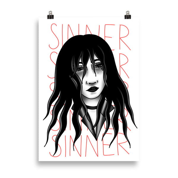 SINNER Art Print