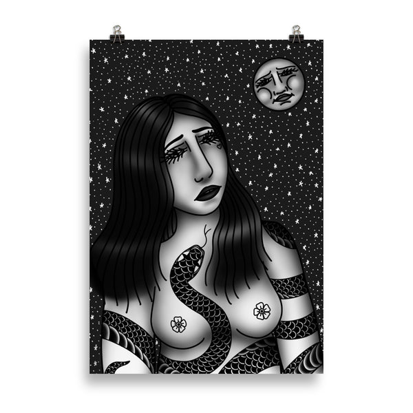 CONVERSATIONS WITH THE MOON Art Print