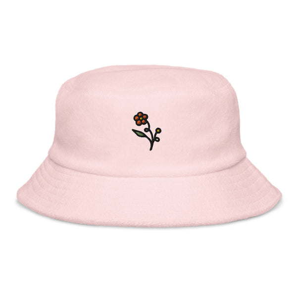 BABY DAISY Terry cloth bucket hat