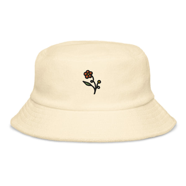 BABY DAISY Terry cloth bucket hat