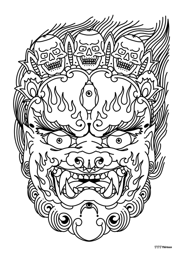 PROTECTION WARRIOR Colouring Sheet